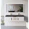Castello Usa Thames 60-inch White Vanity Set with Black Top and Gold Handles CB-MC-60W-GLD-20146-BL - alternate 2